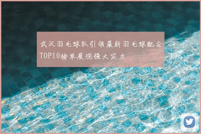 武汉羽毛球队引领最新羽毛球配合TOP10榜单展现强大实力